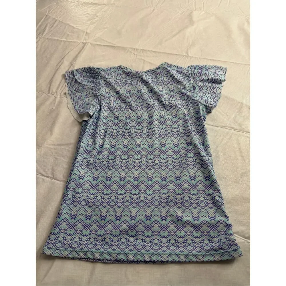 NWT Cabana Life Girls Top Rash Gaurd Size 12 New